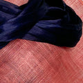 TASTE OF SORBET Peach orange disc with navy blue silk
